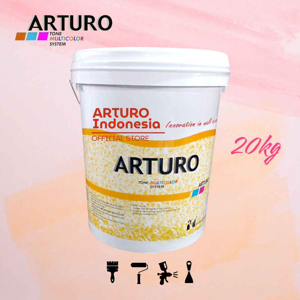 ARTURO Type Granite Pail 20kg Cat Texture Tone Tekstur Flakes Multicolor Granit Kemasan Ukuran (PAIL