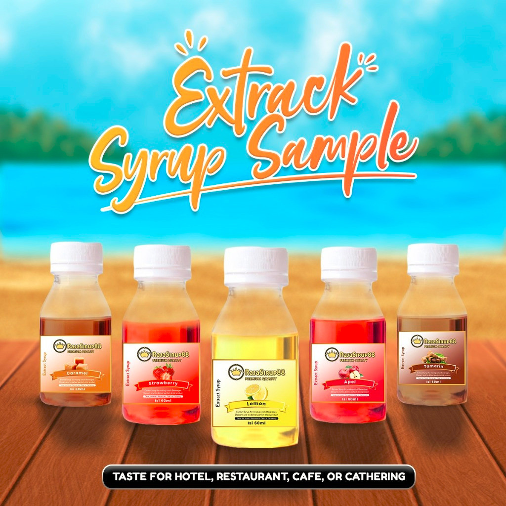 

Sample Sirup Premium Aneka Rasa / Sirop Flavoured Syrup Halal 60ml