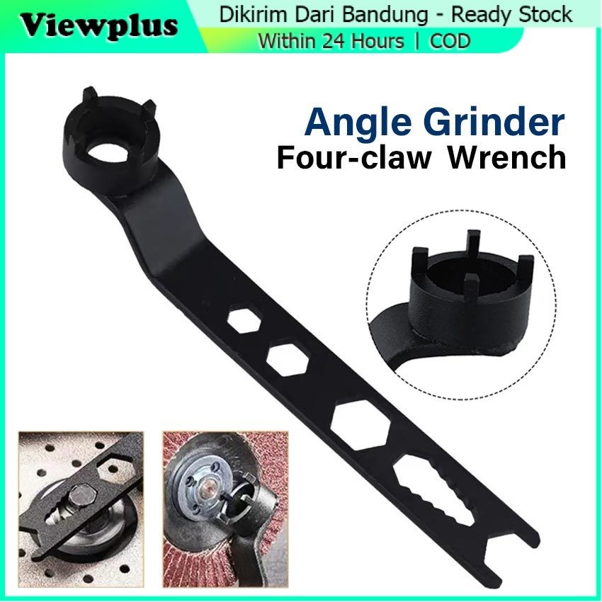 Kunci Pas Empat Kaki Mesin Grinda Pelonggar Mur Pengunci Mata Grinda Stainless Steel / Stang Panjang