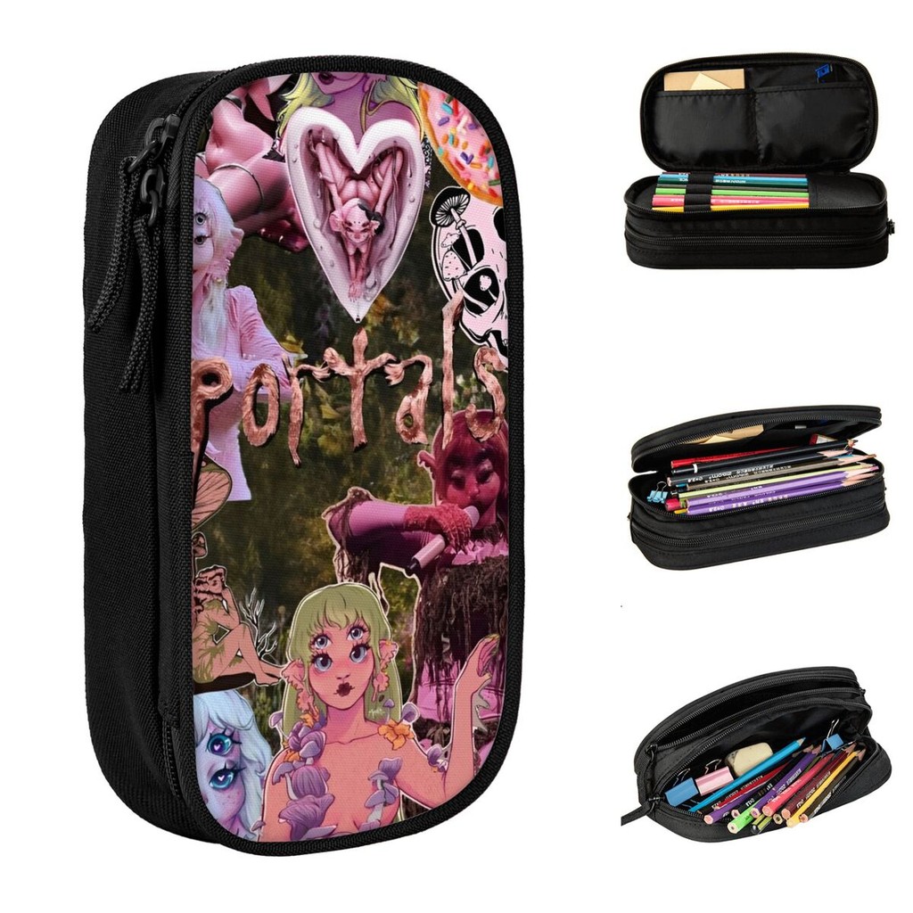 

Cute Melanies Martinez Portals Pencil Case Pencilcases Pen Box for Girl Boy Large Storage Bags Office Gift Stationery
