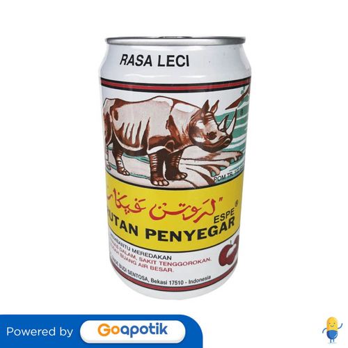 

Cap Badak Larutan Rasa Leci 320 Ml Kaleng