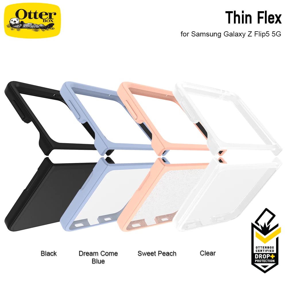 OtterBox Thin Flex Hard Case Samsung Galaxy Z Flip5 Flip 5 5G Full Armor Back Front Protection Matte