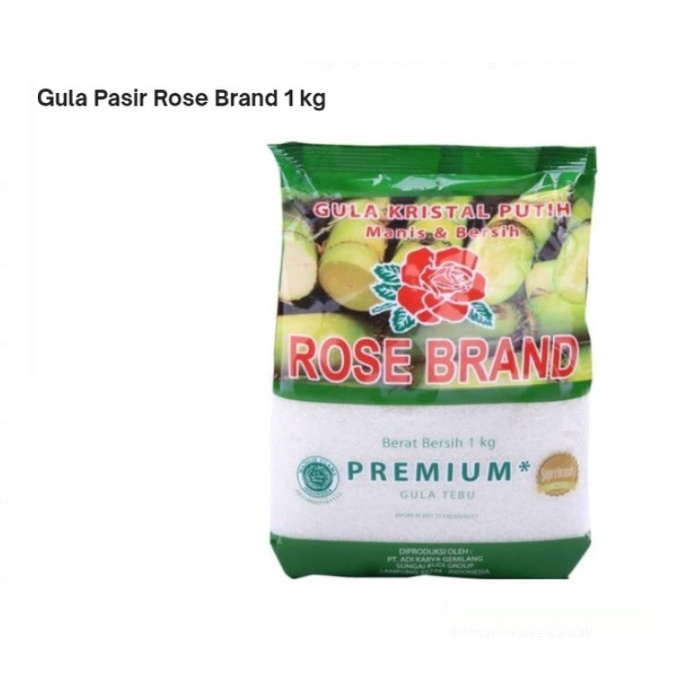 

Gula pasir premium rose brand 1kg