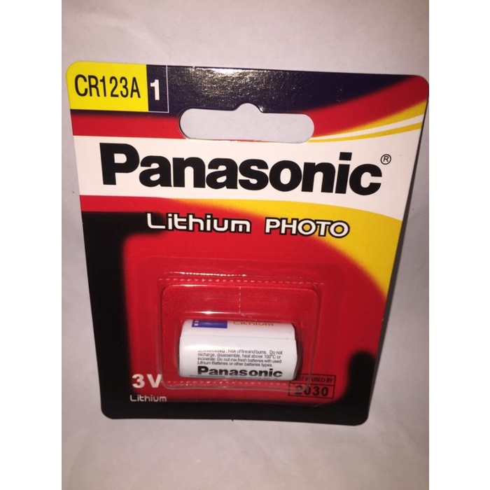 Baterai Batre Battery Panasonic ITHIUM 3V CR123A / CR 123 A / CR123