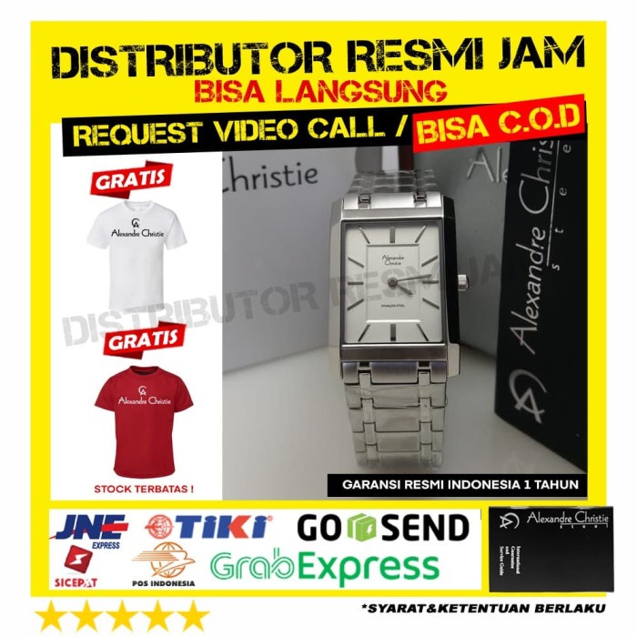 ALEXANDRE CHRISTIE AC8606LH 8606 LH 8606LH GARANSI RESMI 12 BULAN