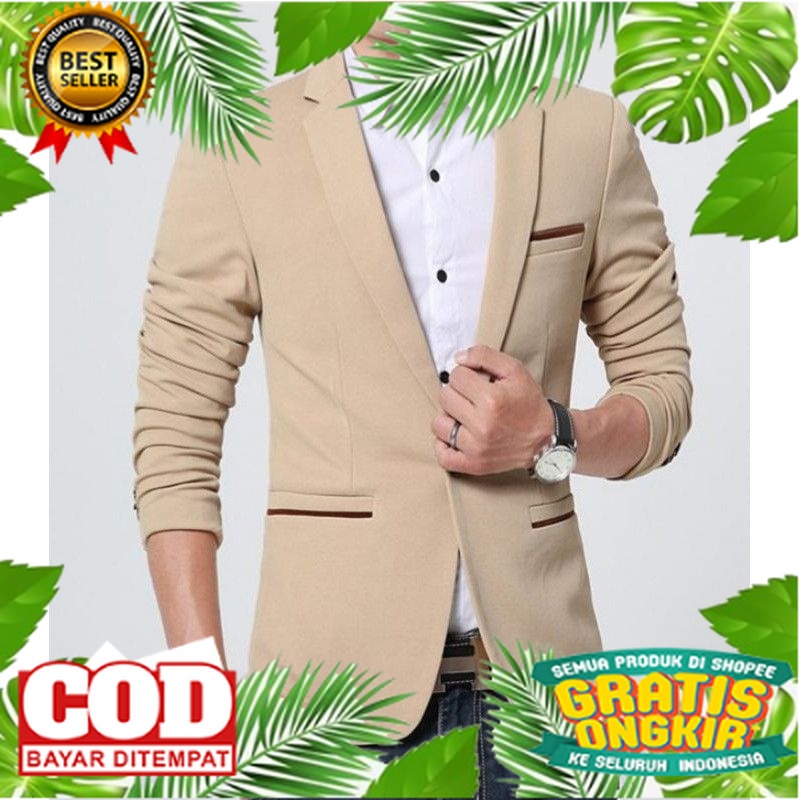 OUTFIT STYLE KEKINIAN VIRAL /JAS/BLAZER PRIA CREAM JAS PRIA JAS WISUDA JAS FORMAL BLAZER PORMAL JAS 