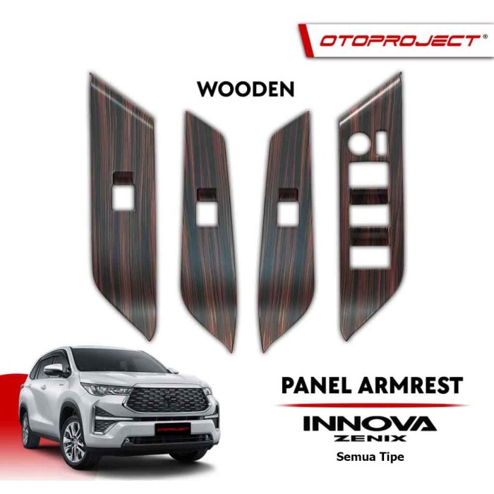 custemstore32_id Panel Armrest Pintu INNOVA ZENIX Otoproject Cover Door Window Panel - Wooden, Zenix