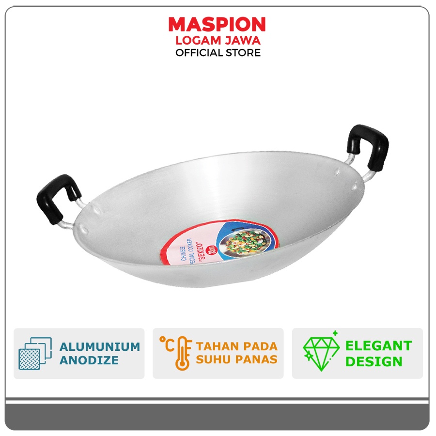 Maspion Wajan Penggorengan Alumunium Sekizo Wok