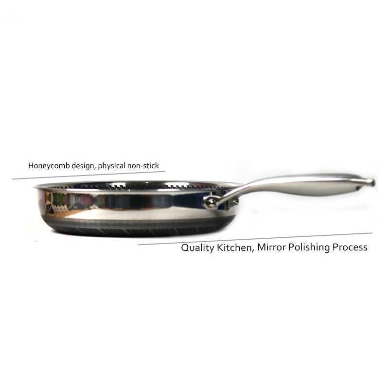 YS Cookware Wajan Penggorengan Frying Pan Stainless Anti Lengket - 316