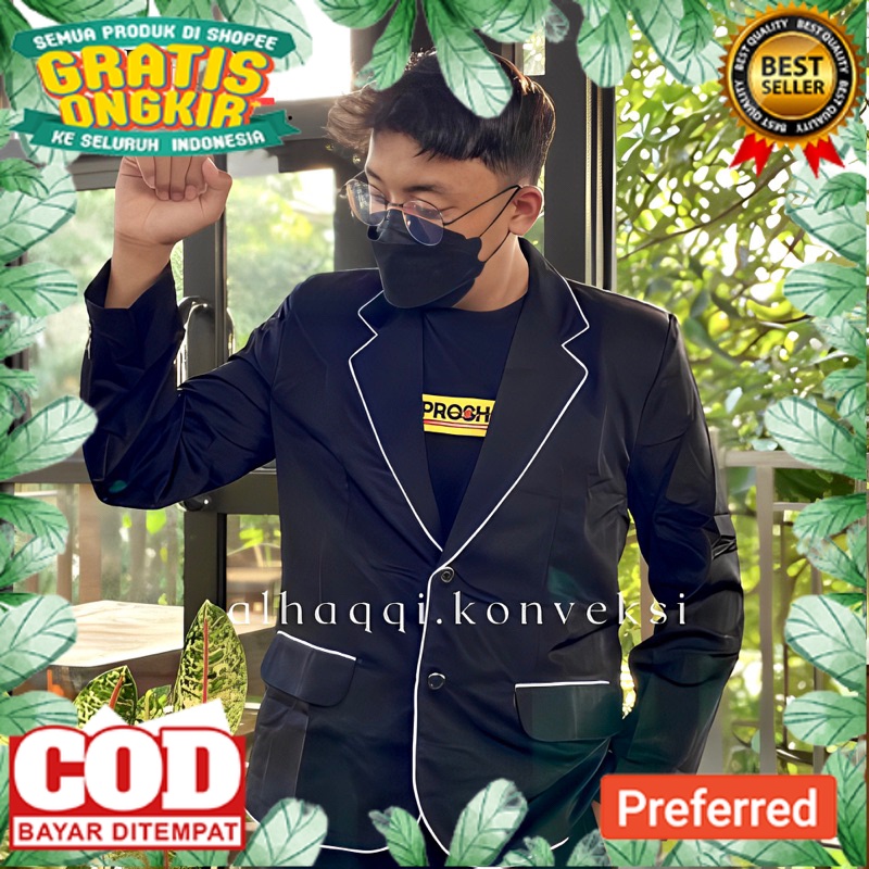 OUTFIT OOTD KEREN JAKET TERLARIS /Jas Almamater | Full puring | Jas Mahasiswa Bisa tambah bordir Bla