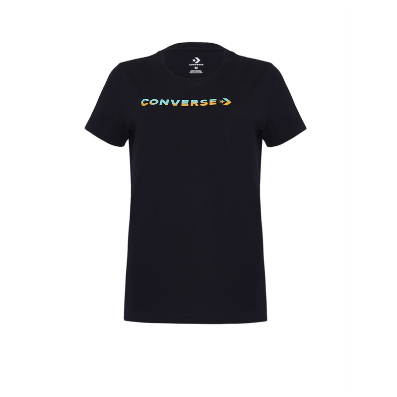 Converse Women's T-Shirt - CONX3WT803BC - Black