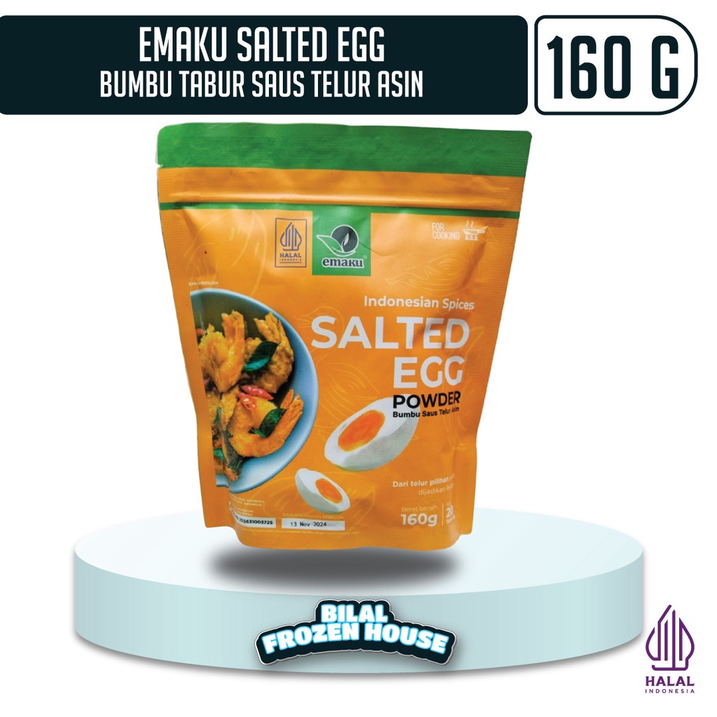 

Emaku Salted Egg Powder 160gr - Bumbu Saus Telur Asin