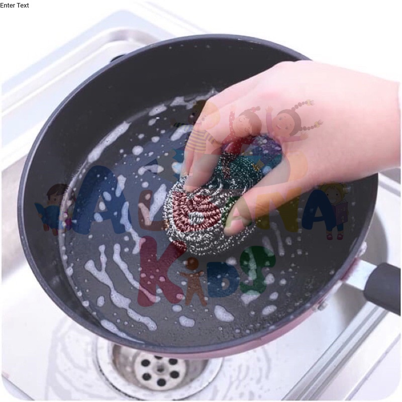 (COD) Sikat Stainless Steel Gosok panci Steinless Hosana Kasa Cuci piring Stainless Spon Cuci piring
