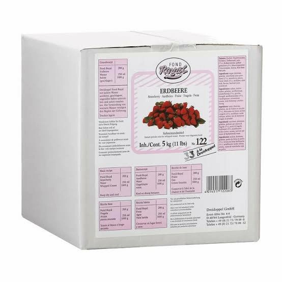 

Promo [ Best Seller ] Dreidoppel Fond Royal CL Strawberry Perisa Bubuk Powder 100gr Puding