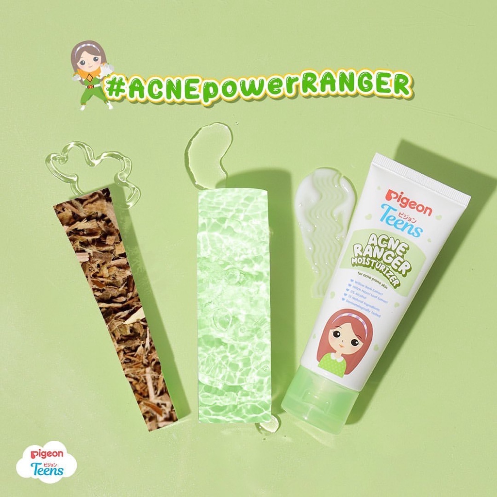 PIGEON Teens Acne Ranger Moisturizer Indonesia / Pelembab Wajah 20g 50g / For Acne Prone Skin / Will