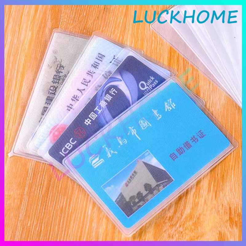 

50PCS Sampul Pelindung Kartu Bank KTP Etoll Debit Atm Plastik Cover Card Sarung Cover Pelindung Kartu ATM SIM KTP