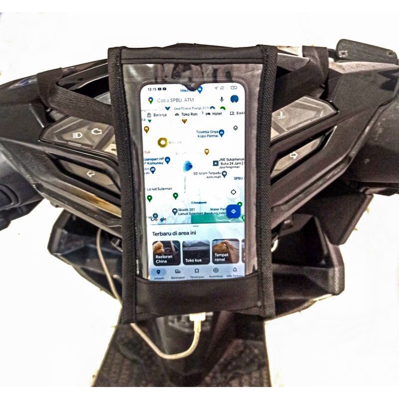 holder tempat pengaman hap atau buat gojek dn grab HOLDER HP MOTOR TAS MOTOR TAS OJOL TAS GOJEK TAS 