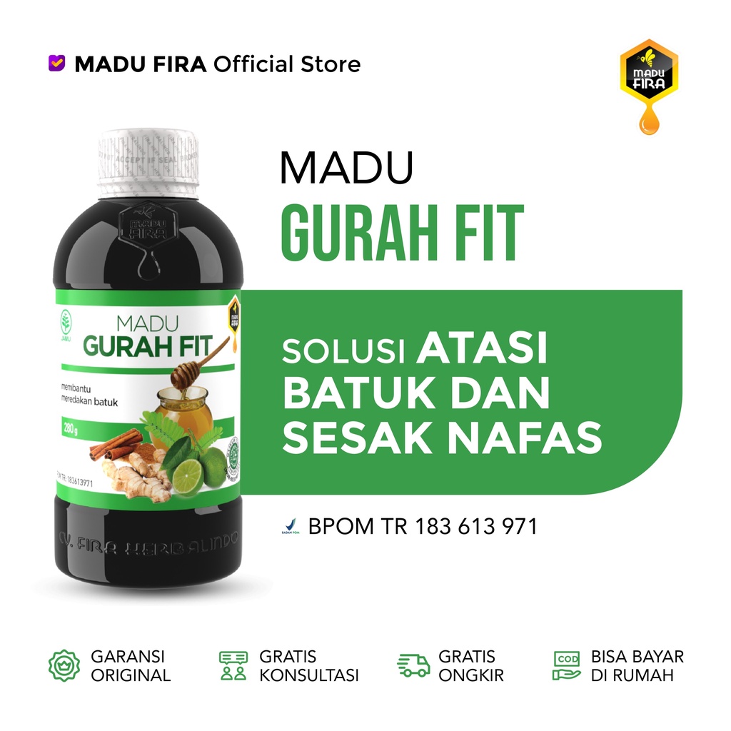 

Madu Gurah Fit Obat Batuk dan Flu Ampuh Gurah Fit Original