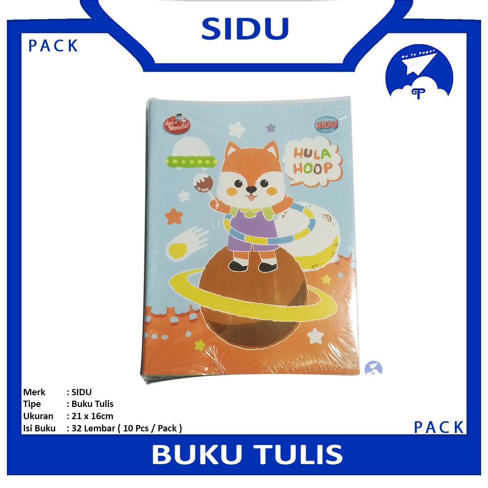 

SIDU - Buku Tulis Sekolah Bergaris 32 Lembar - Pack