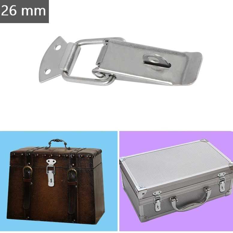 

Uxcell Kunci Peti Pengait Spring Loaded Buckle Lock Stainless Steel - J107