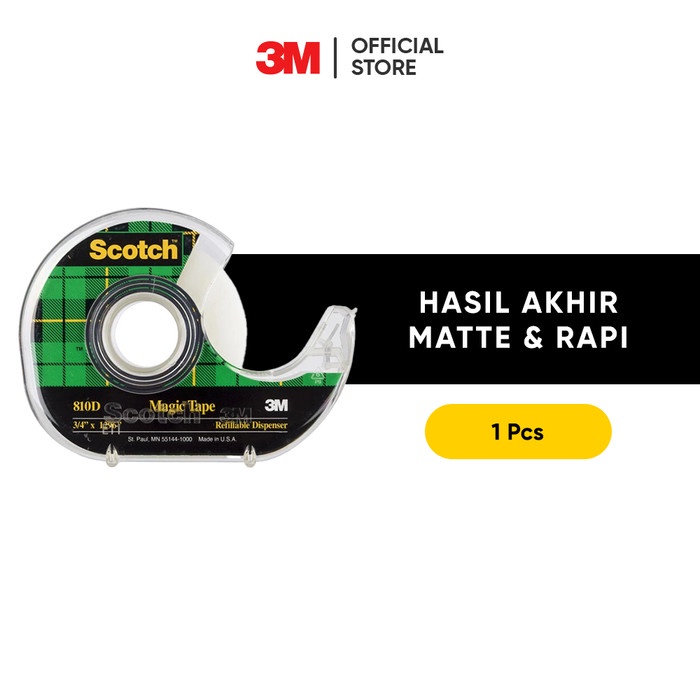 

kurniacollection09_id Promo Terbaru Scotch 3M Perekat Isolasi Magic Tape dengan Dispenser 19mm x 36m 810D - 1