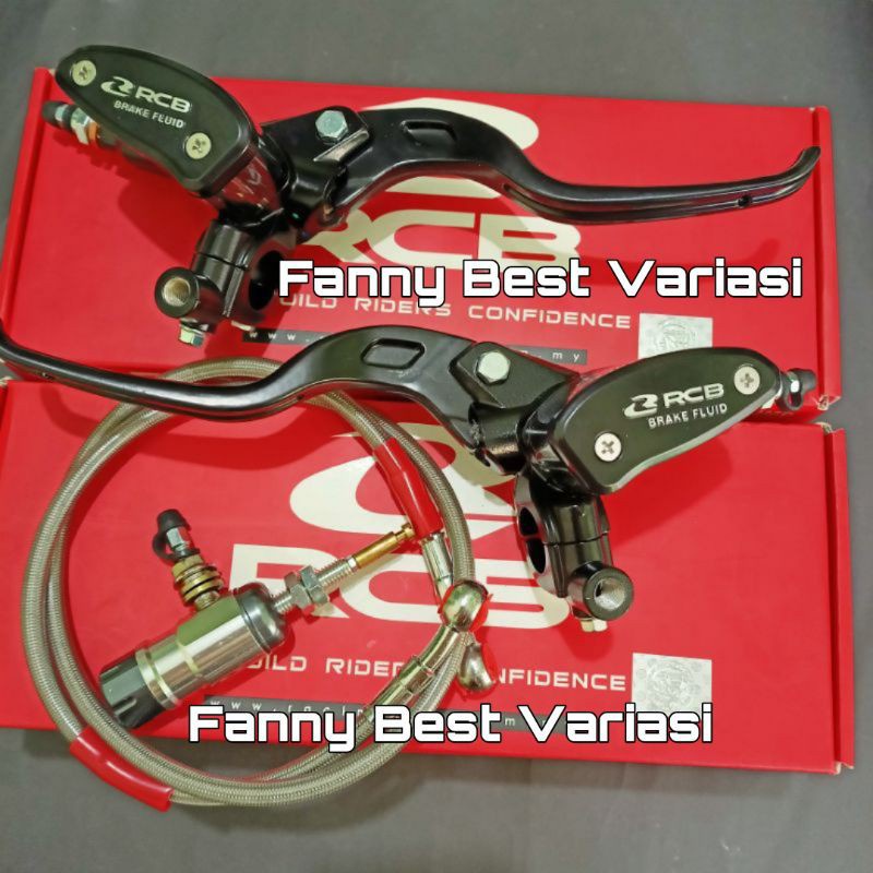 Handle Master Rem RCB 1Set KIRI-KANAN TABUNG OVAL 14MM PLUS KOPLING HIDROLIK NINJA semua MOTOR