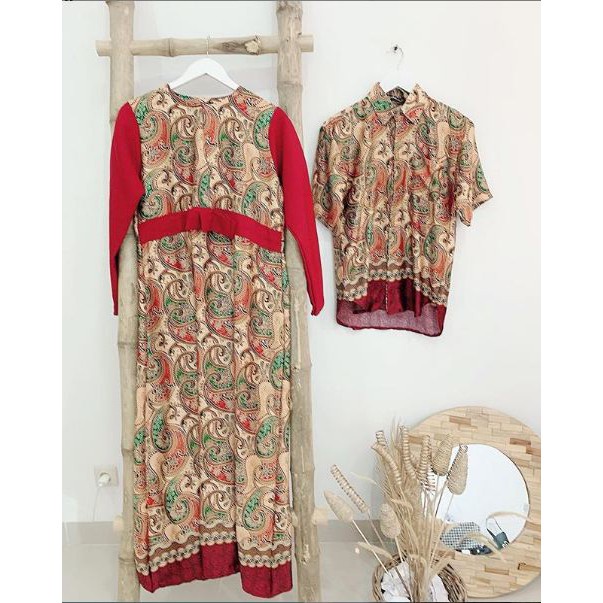 Sutra Couple I Sarimbit Suami Istri Couple Terbaru Premium Gamis Couple