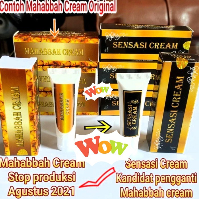 [Big Sale] CREAM MAHABBAH ASLI - MAHABAH ORIGINAL TANPA RASA PANAS