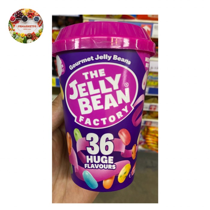 

Jelly Bean 36 Huge Gourmet Flavour Cup | Permen Lunak Aneka Rasa 200 g