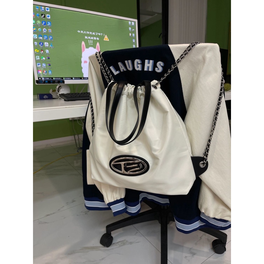 [ COD✅ ] Tas Aroana Tas Ransel Kapasitas Besar Kain Nilon untuk Wanita 2023 Tas Bahu Serut Desain Ce