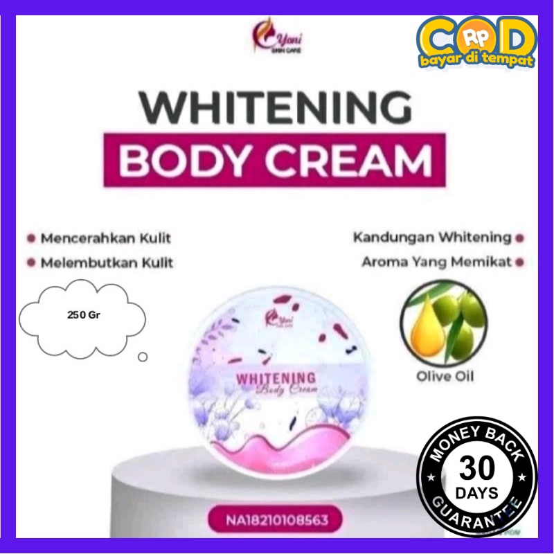 [TGA] Yoniskincare Body Bleaching Whitening Cream 250 Gr Ori & BPOM