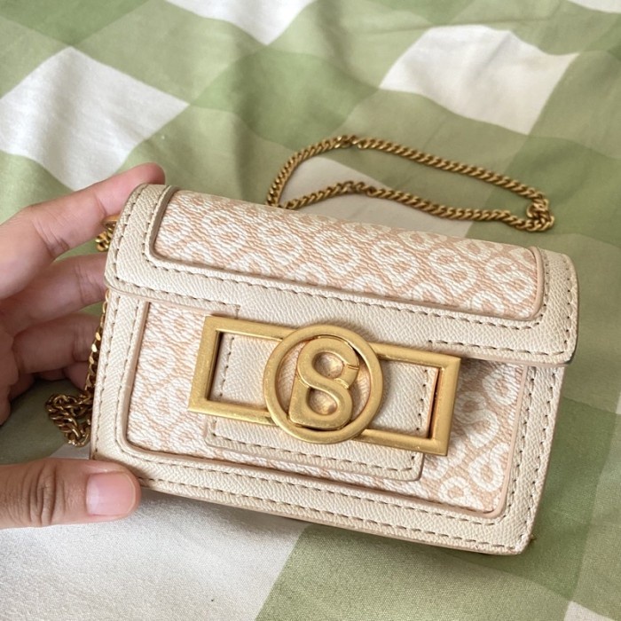 Preloved Izzy Micro Bag Beige by Buttonscarves ORIGINAL 100