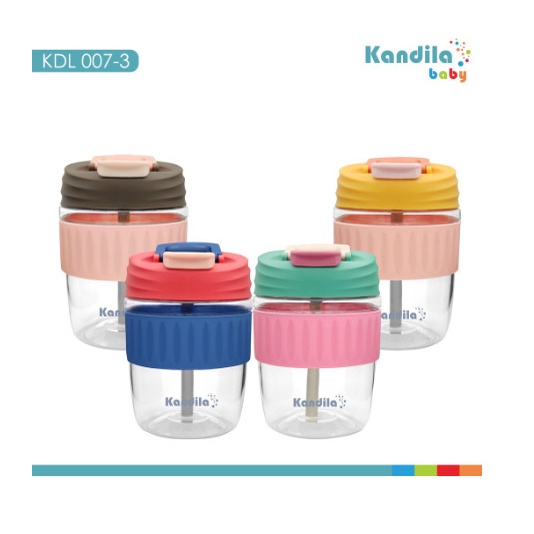Kandila Tritan Coffee Cup 2in1 KDL007-3 - Tempat Minum Anak
