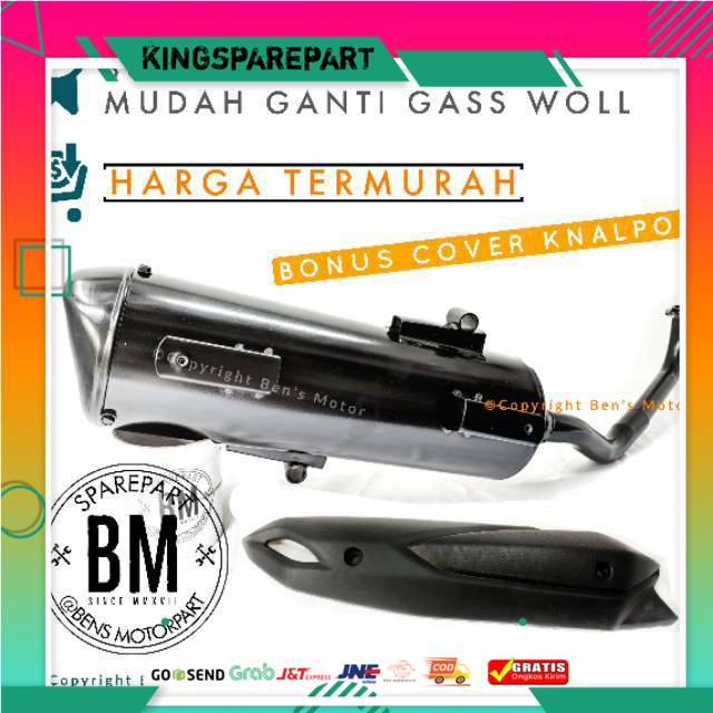 Knalpot Racing Yamaha Nmax / Knalpot Racing Model Bobokan Nmax - Bonus Cover Knalpot