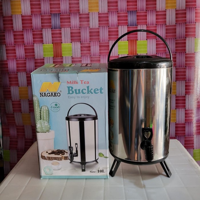 Milk tea bucket / thermos milk tea bucket 10Liter