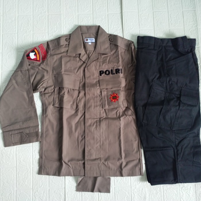 Mark Seragam PDL Coklat Jatah Polri Tactical