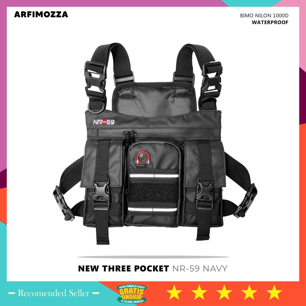 Selempang Murah Bahan Kuat Awet Premium Branded - TAS DADA PRIA WATERPROOF / TAS DADA PRIA TACTICAL 
