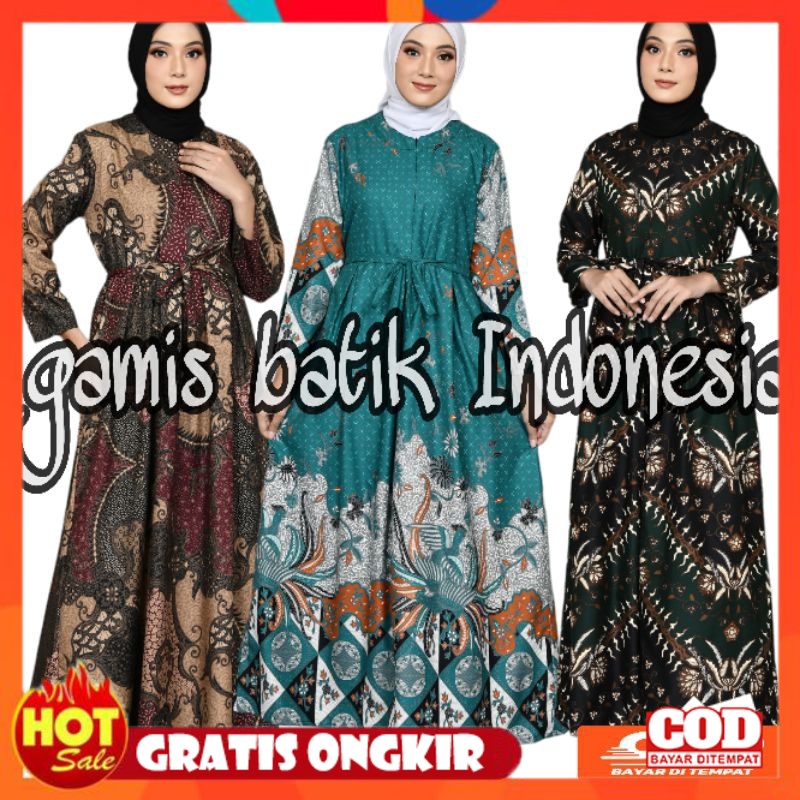 KAIN ADEM HALUS TEBAL / GAMIS BATIK JUMBO LD 120 - GAMIS BATIK MODERN