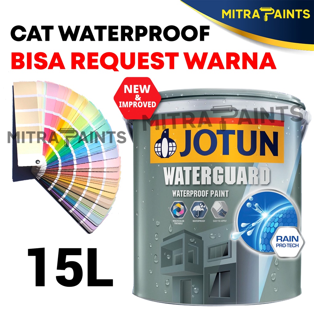 JOTUN WATERGUARD 15 LITER 18 KG PAIL / CAT TEMBOK JOTUN WATERPROOF [PART 2]