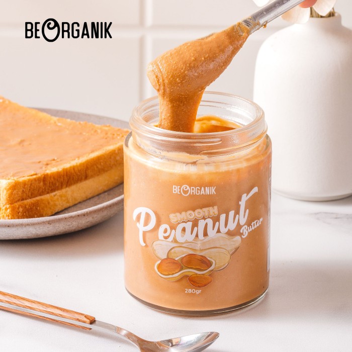 

BEST SELLER- Beorganik Peanut Butter 280gr (Unsweetened, Gluten Free, Vegan) - Original SMOOTH