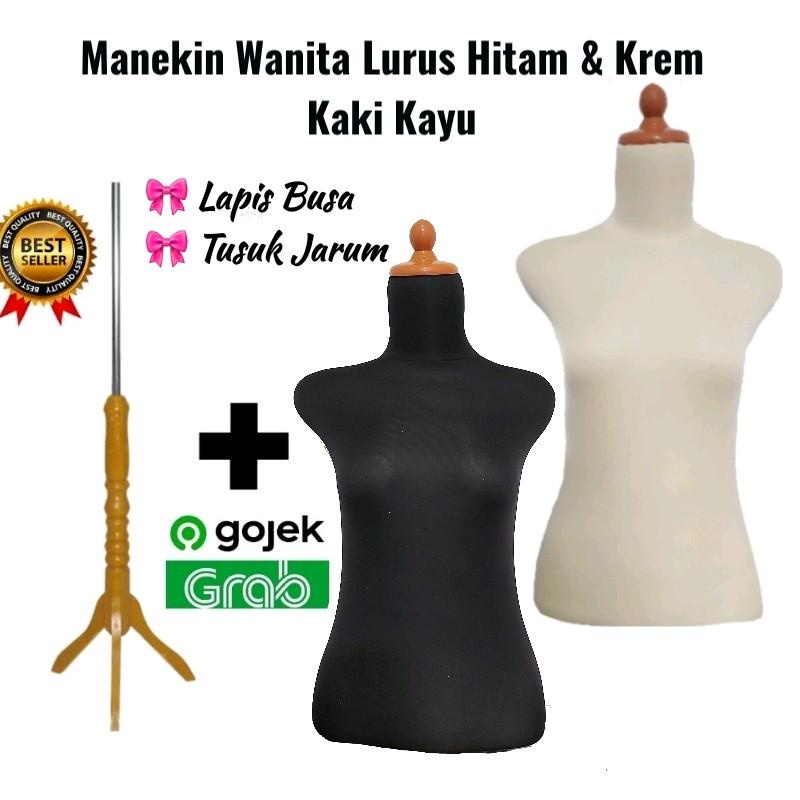 Manekin Wanita Lurus Busa | Manekin Lurus Lapis Kain | Patung Baju Wanita | Manekin Murah