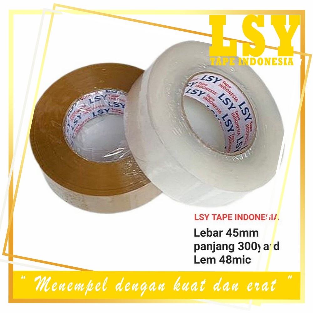 

LSY Lakban Coklat 45mm x 300yard Full | Lakban 45mm x 300yard x 48mic