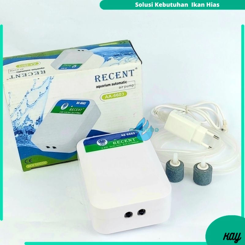 AIRPUMP AQUARIUM USB AERATOR AQUARIUM AC/DC RECENT 6603