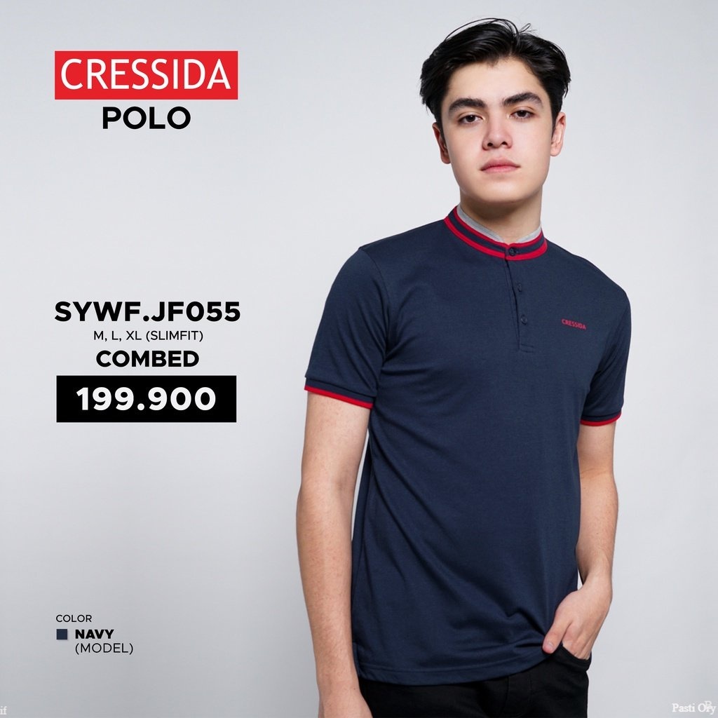 Polo Shirt Pria Kaos Kerah Cressida Original  - SYWF.JF055 Pasti Ori Indo Fashions
