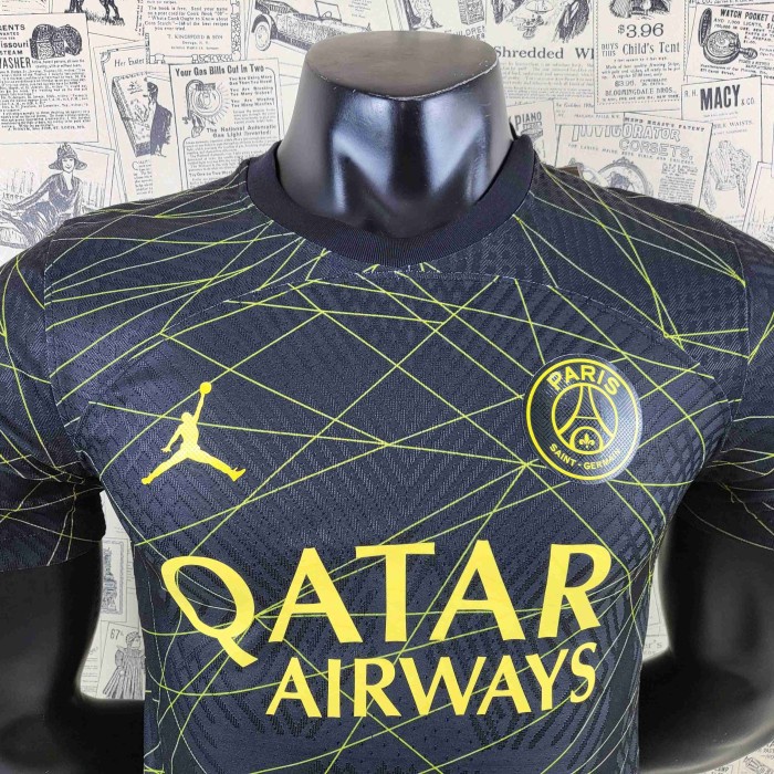 JERSEY BOLA PLAYER ISSUE PSG 4TH 2022 2023 TOP QUALITY