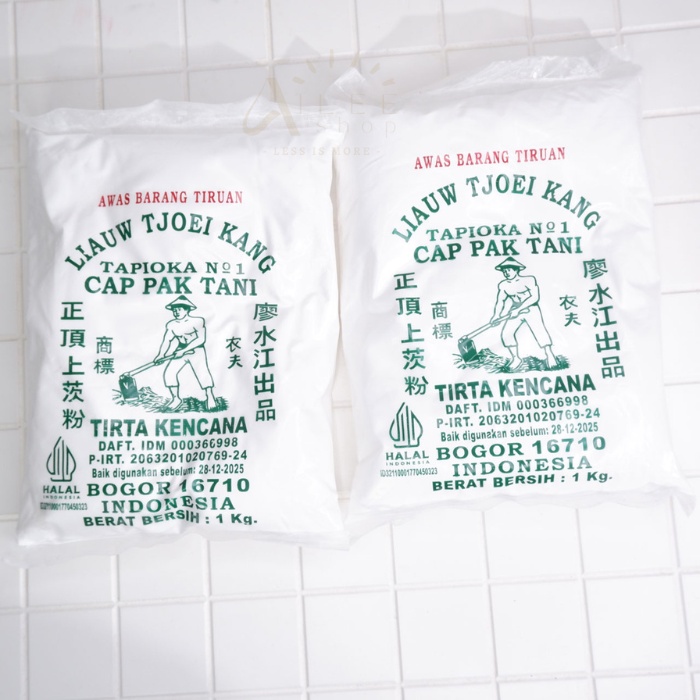 

Tepung Tapioka Cap Pak Tani Liauw Tjoei Kang 1 kg