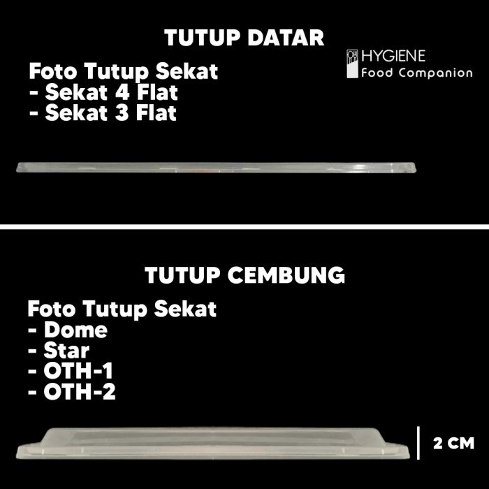 Thinwall Bento Sekat 4 Dome - Food Container Bento Thinwall