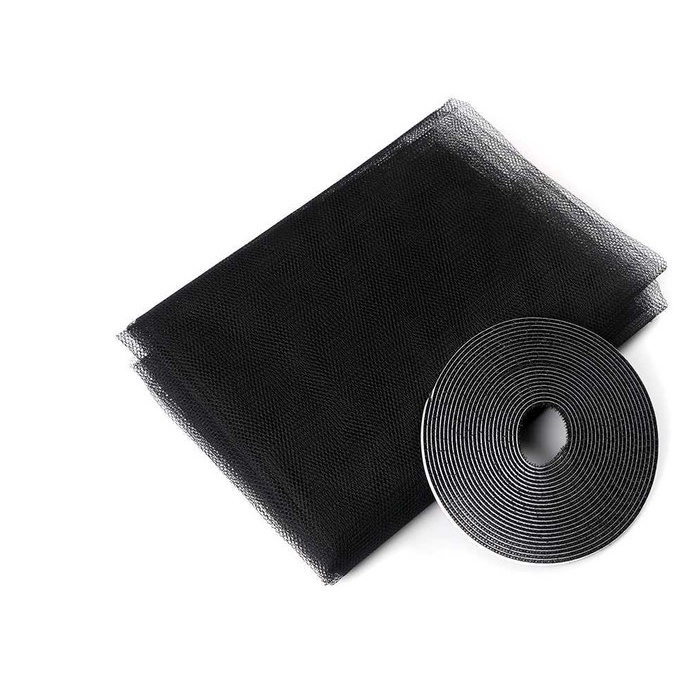 Tirai Jaring Pelindung Nyamuk Serangga tirai jendela - Hitam