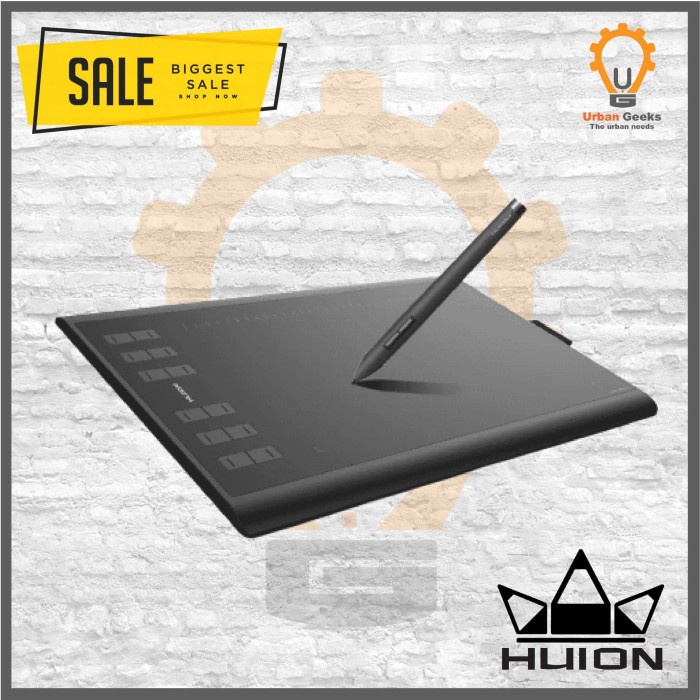 Huion New 1060 PLUS Drawing Tablet Desain Grafis with Stylus Pen H1060P