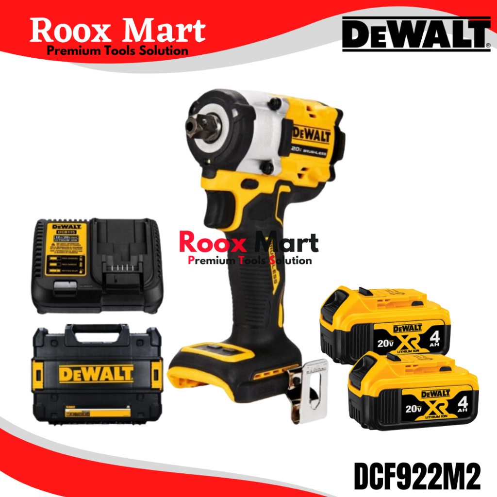 Compact Impact Wrench 1/2" Dewalt ATOMIC DCF922M2 DCF922 DCF 922